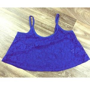 🌟 5 for $35 American rag blue crop top